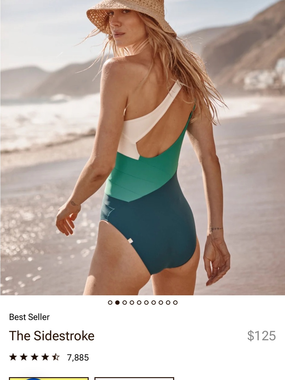 Summersalt Sidestroke one piece size 10 Long Torso - Picture 2 of 6